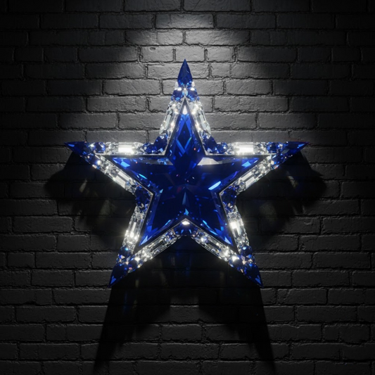DAL X NFL Diamond Crystal Wall Art DatND DVT