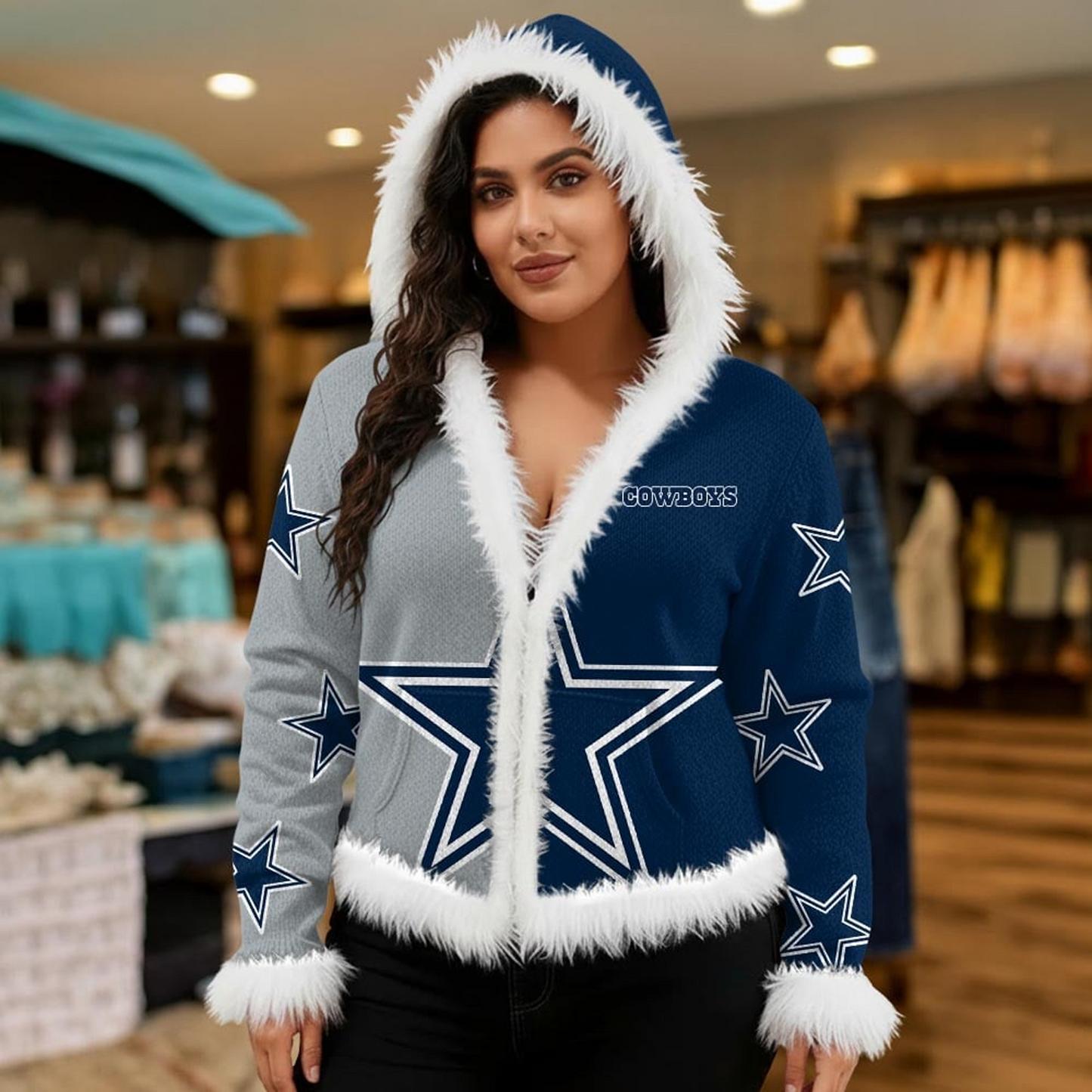 DAL X NFL Graphic Dog Knit Sweater NAK NHT