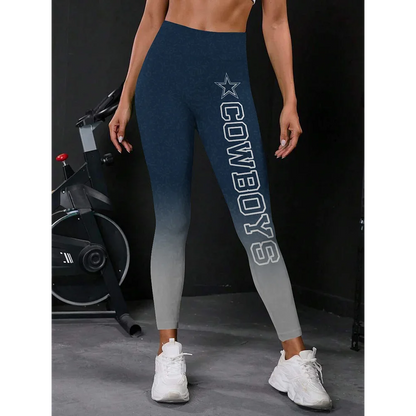 DAL x NFL High Waist Push Up Printed Leggings DATND TANTD