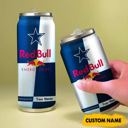 DAL x NFL Mix RedB Drink Can Tumbler Custom Any Name DATND TANTD