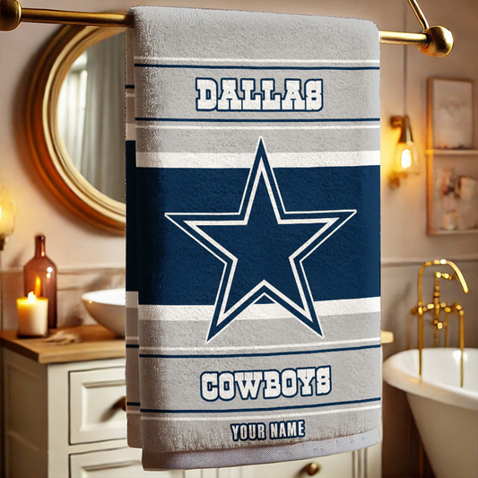 DAL X NFL New Bath Towel Custom Any Name Gifts NAK NHT