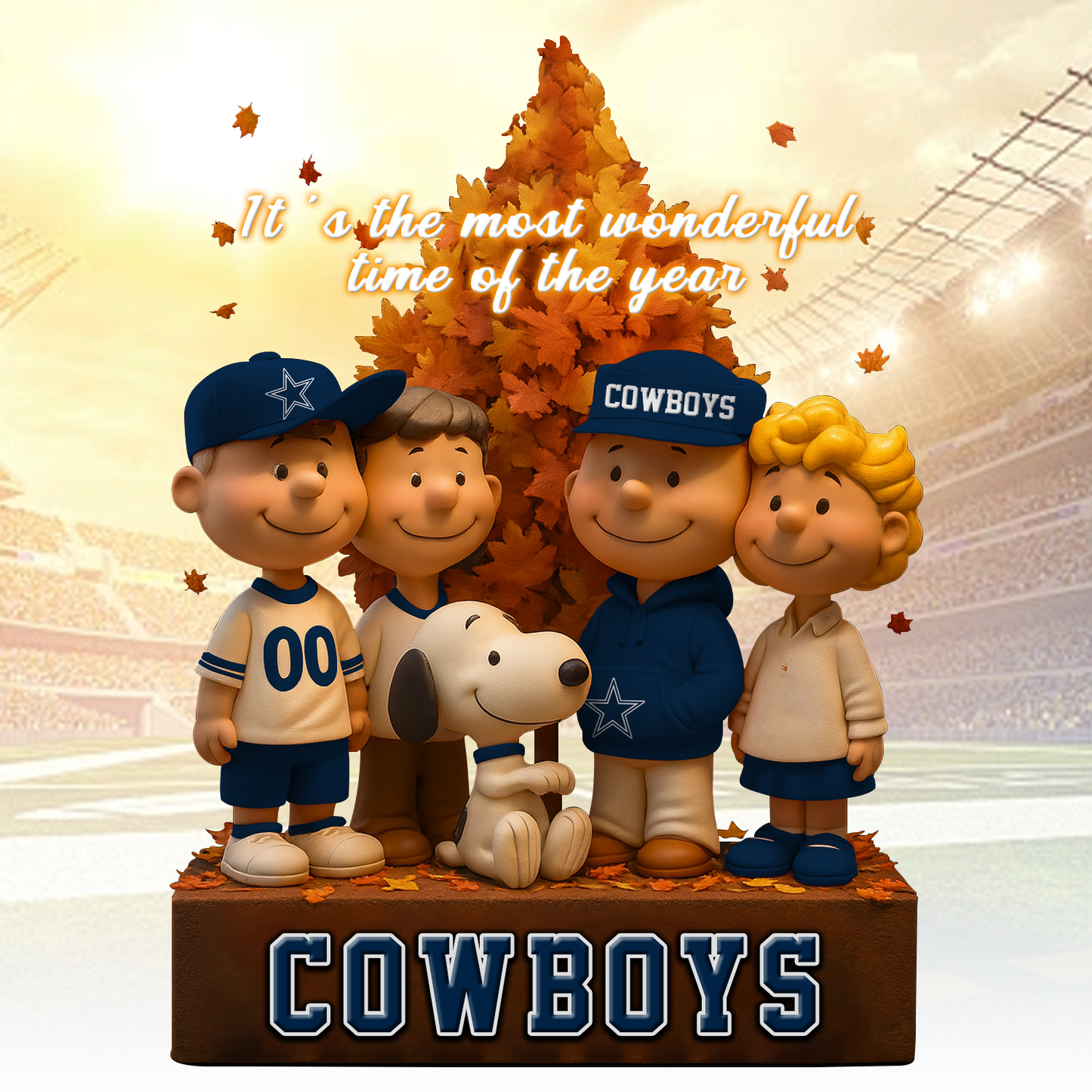 DAL x NFL Premium Acrylic Block Peanuts DATND TANTD 120825