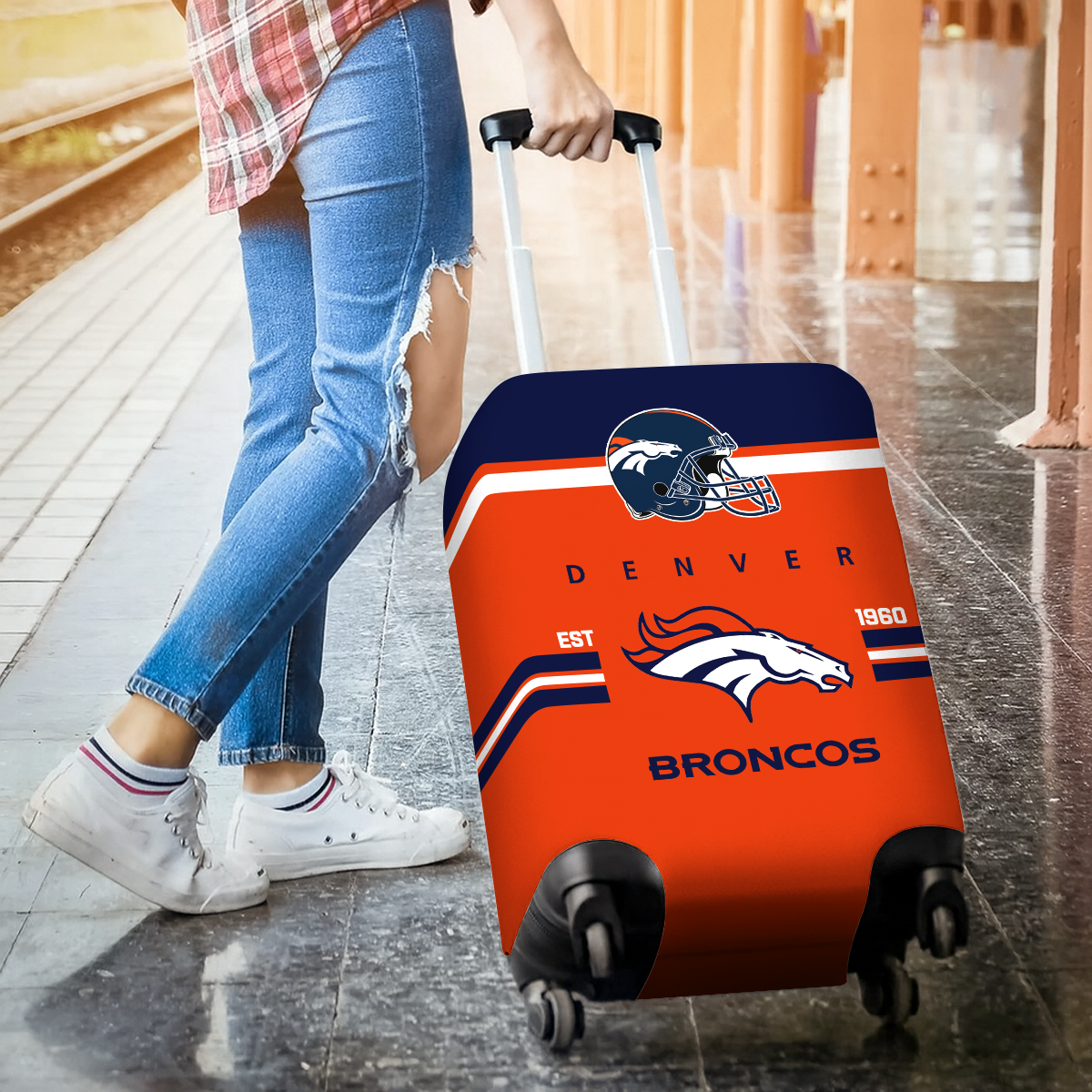 DB NFL Luggage Cover Suitcase Protector DDT NTL