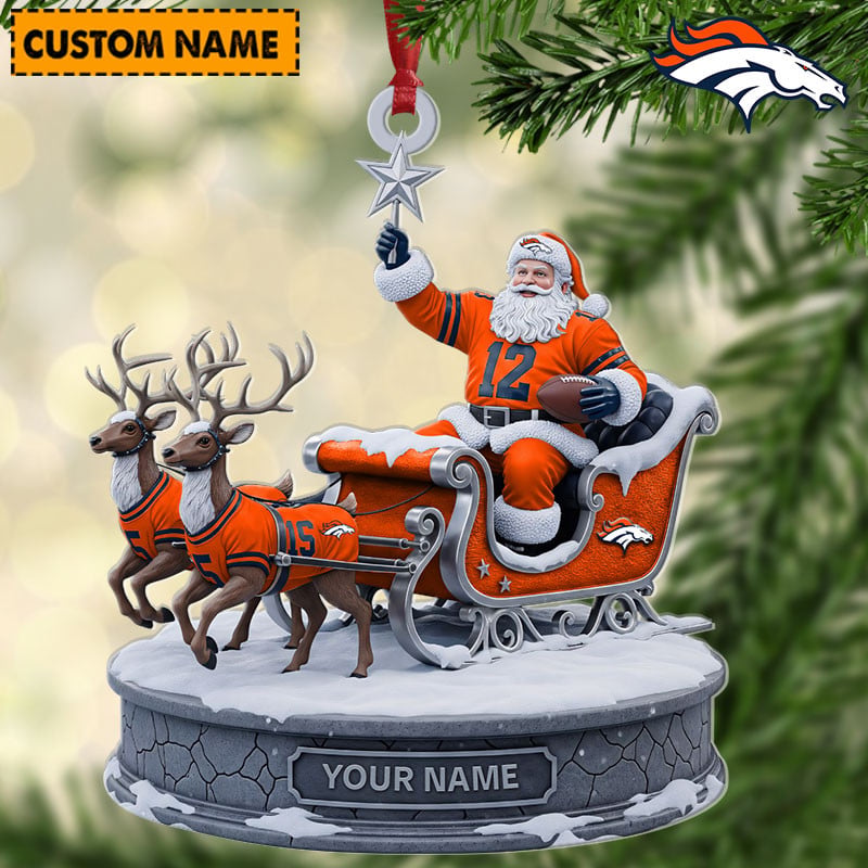 DB NFL Personalized Christmas Ornament Gift For Family DDTNTL