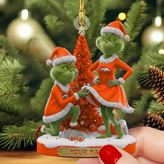 DB NFL Personalized Funny Christmas Couple Ornament Gift For Family DDTNTL