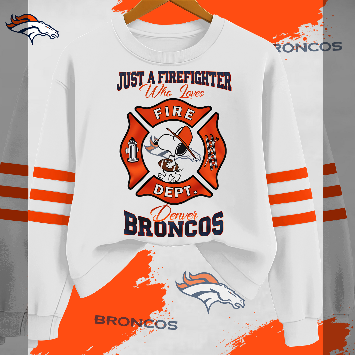 DB x NFL Just A Firefighter Who Love Sweatshirt DDT 201025 HLPHUONG