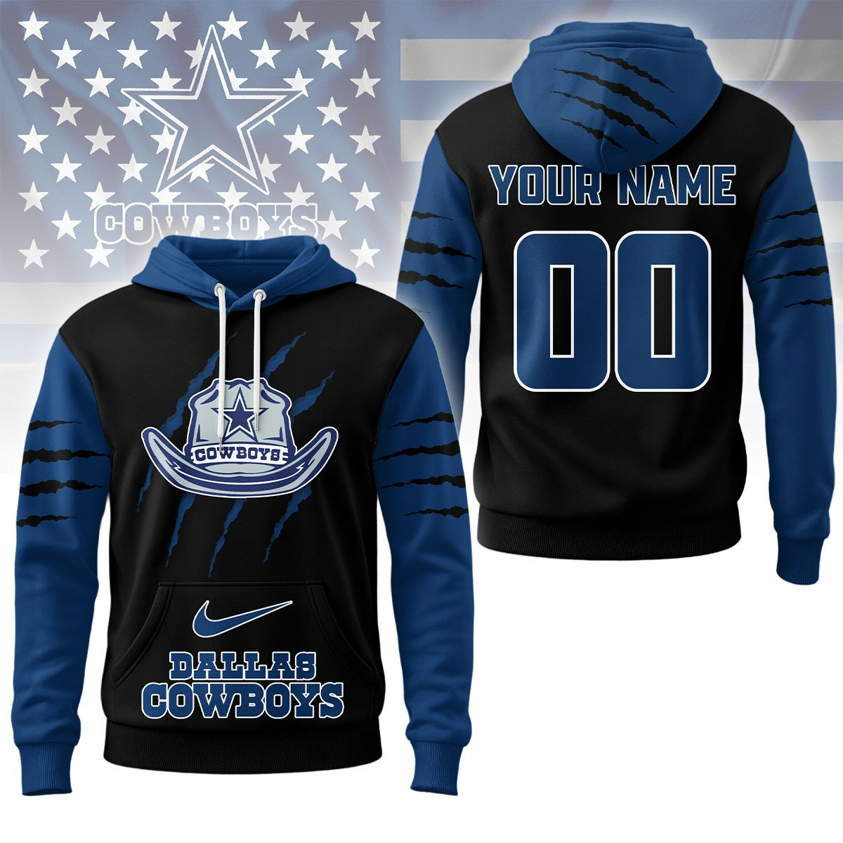 DC Premium NFL Fan Pride Claw Hoodie DDT CTND