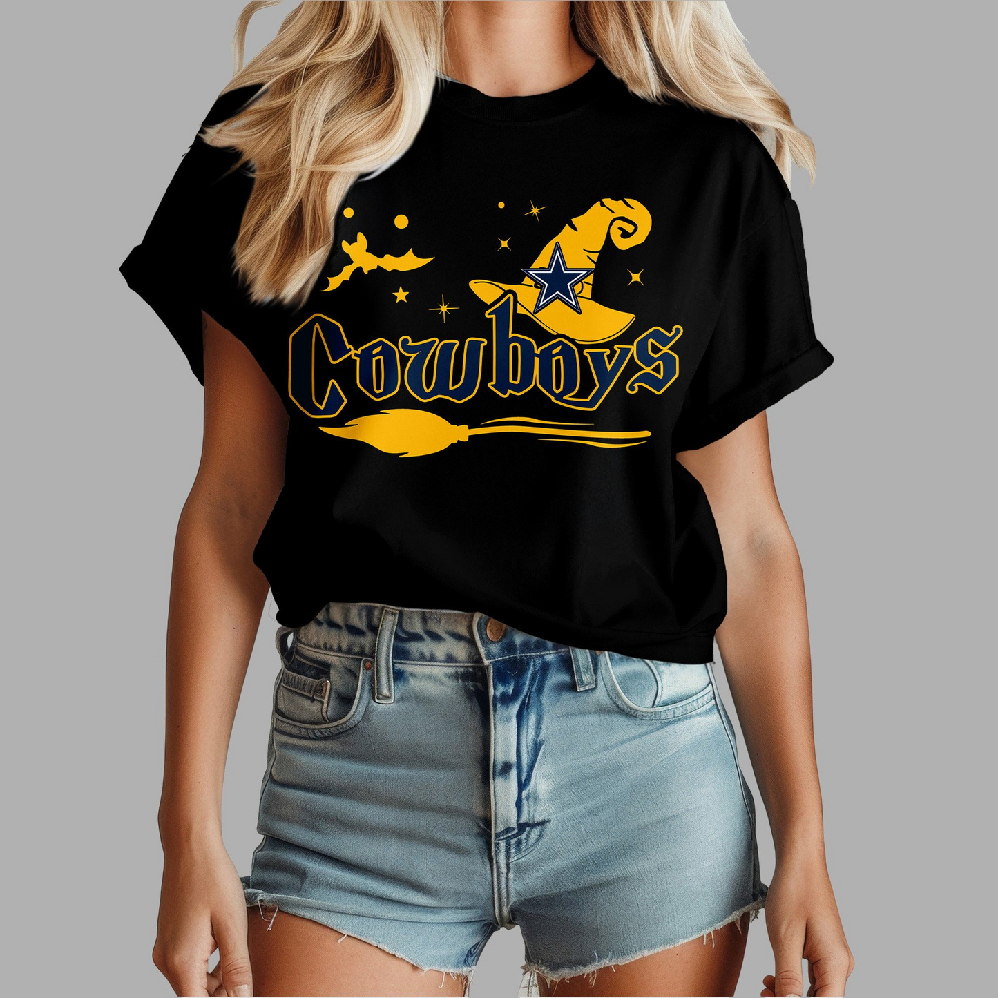 DC Premium NFL Halloween Witch Women Shirt DDT CTND