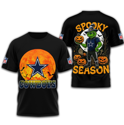 DC Premium NFL Spooky Season 3D Shirt DDT CTND