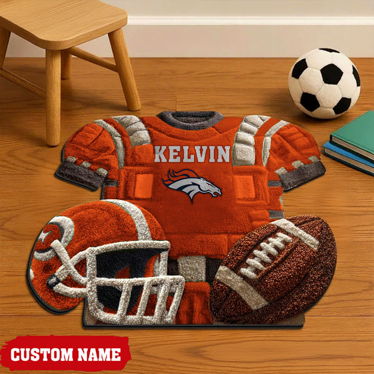 DEN X New NFL Cashmere Rug For Home Custom Gift Any Name NAK NHT