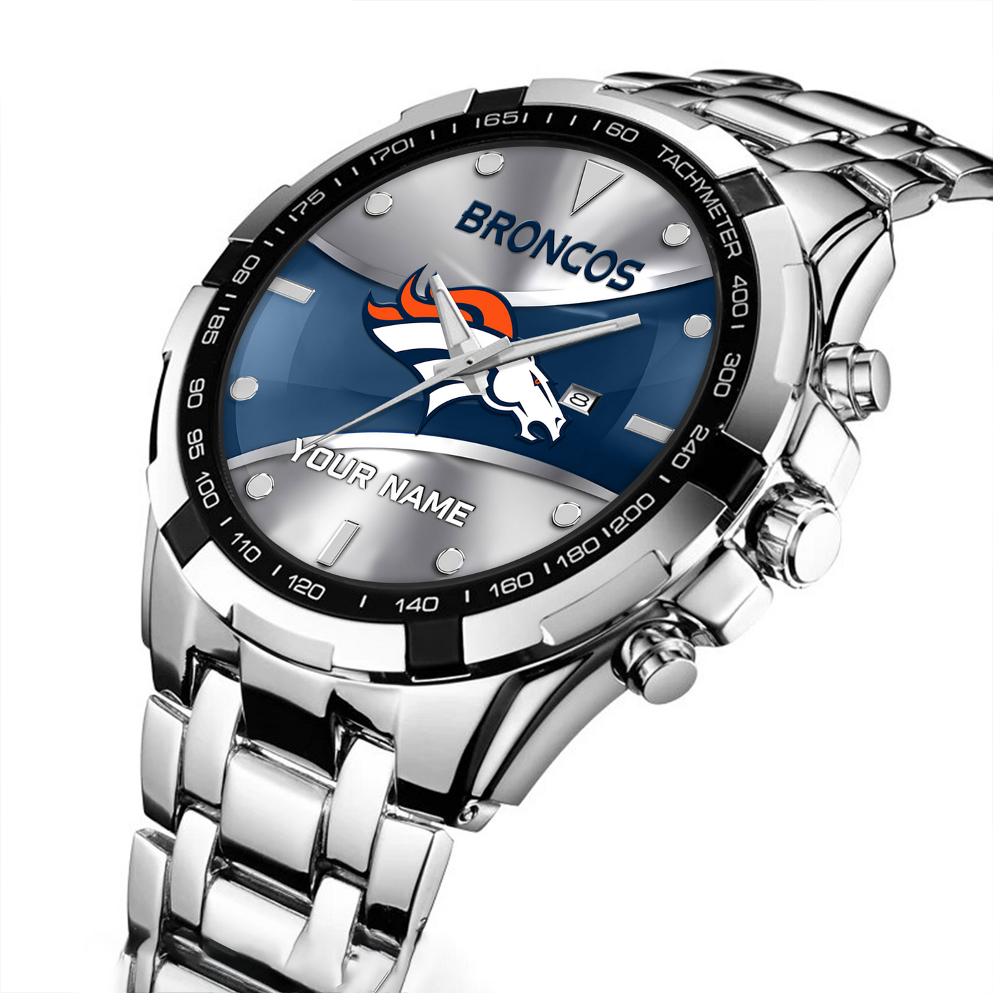 DEN x NFL Alloy Men Quartz Watch - Custom Name DATND TANTD