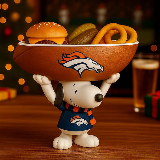 DEN X NFL Creative Football Team Snoopy Snack Tray NAK NHT