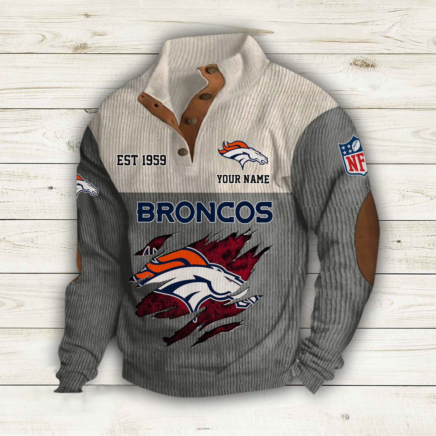 DEN x NFL Custom Name Sport Sweatshirt DatND DVT