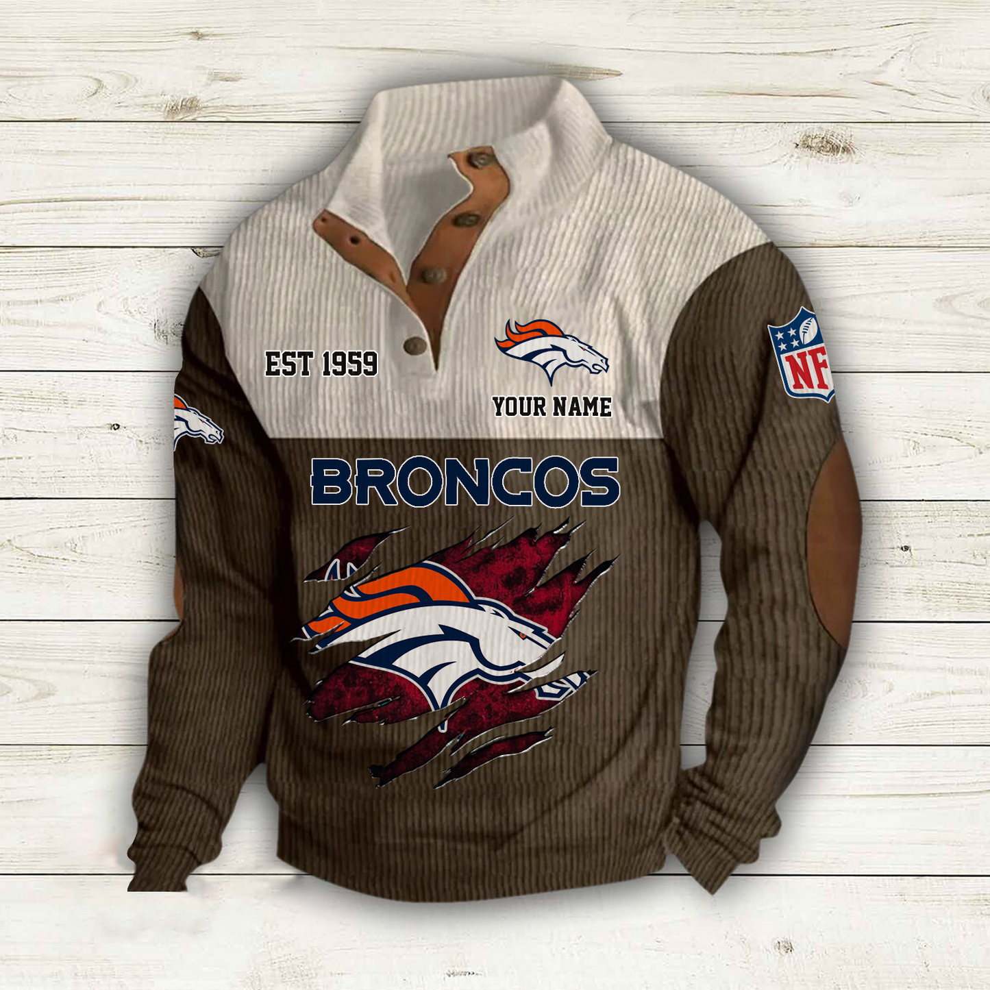 DEN x NFL Custom Name Sport Sweatshirt DatND DVT