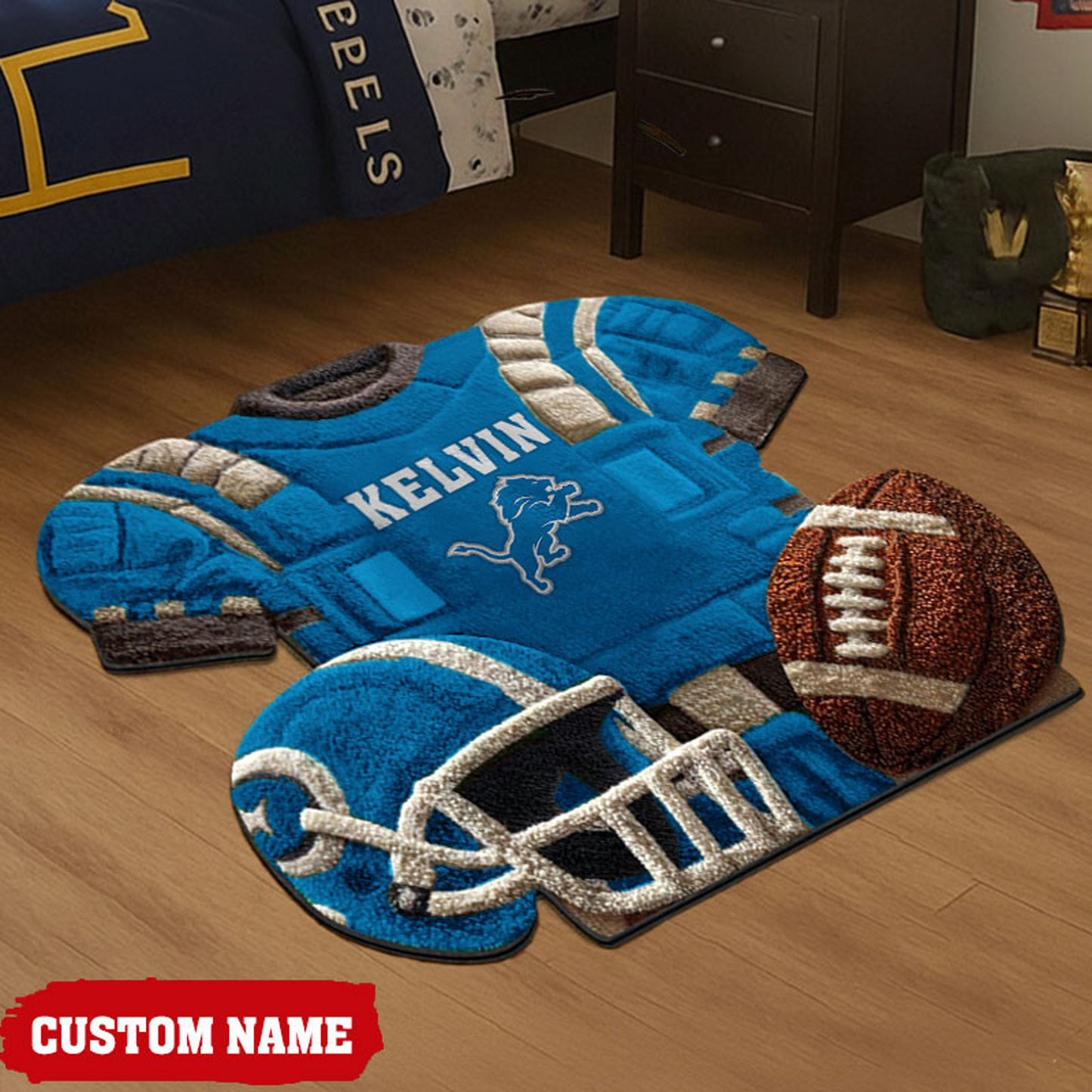 DET X New NFL Cashmere Rug For Home Custom Gift Any Name NAK NHT