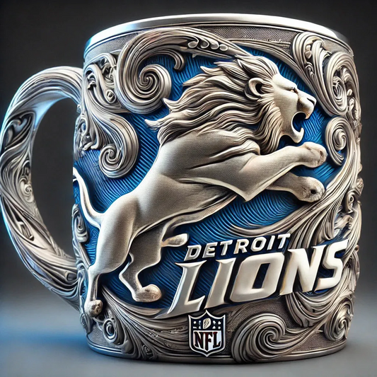 DET X NFL  2026 Football Guardian Beast 3D Mug V2 NAK NHT