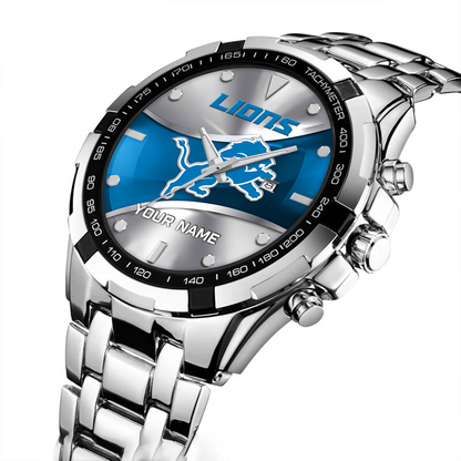 DET x NFL Alloy Men Quartz Watch - Custom Name DATND TANTD