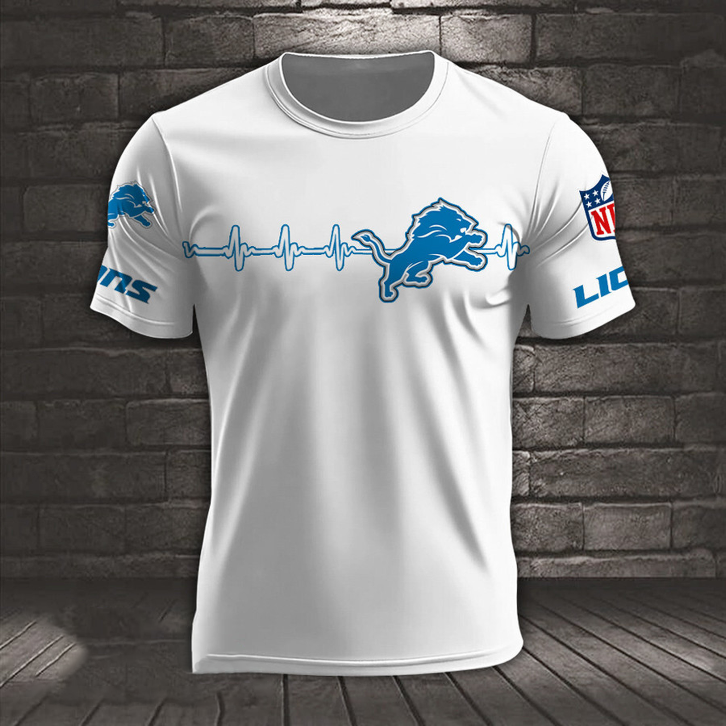 DET x NFL Heart Rate Map Special 3D Shirt DatND ThuongNH