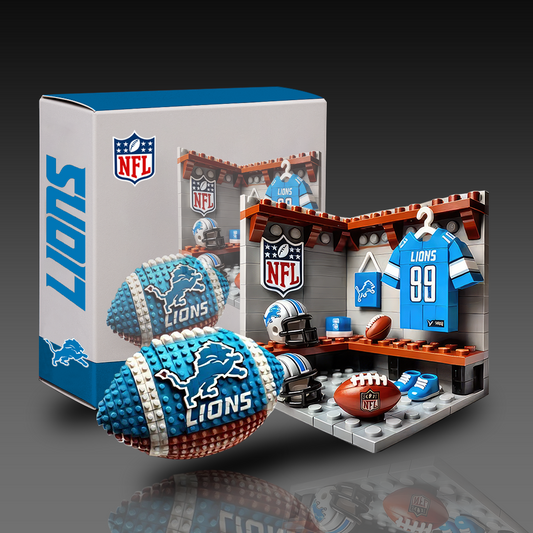 DL x NFL Team Ball & Changing Room Building Block Football Set DDT CTND