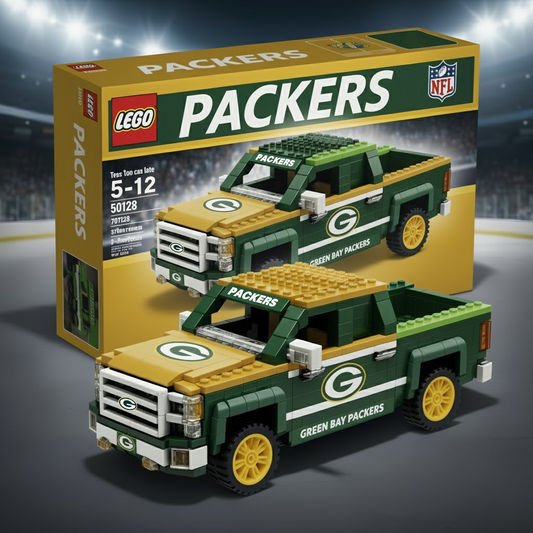 GB  x NFL 3D Racing Truck Model Building Block Set V1 NAK NHT