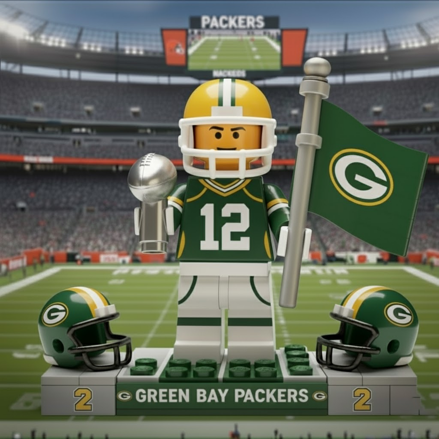 GB  x NFL Team Building Blocks Set V1 NAK NHT