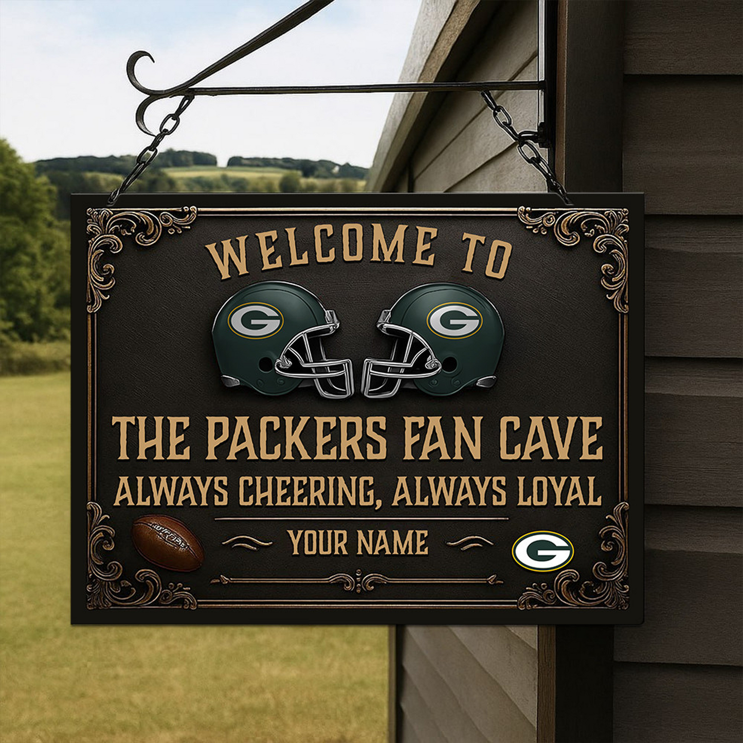 GB X NFL Special Metal Sign For Home Personalized Any Name Gift NAK NHT