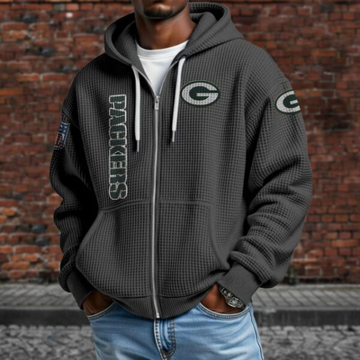GB X NFL Textured Lounge Zip-up Hoodie NAK NHT