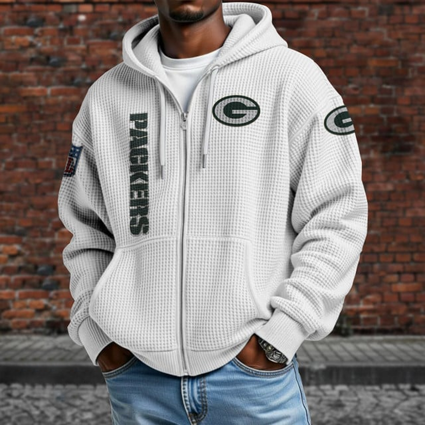 GB X NFL Textured Lounge Zip-up Hoodie NAK NHT