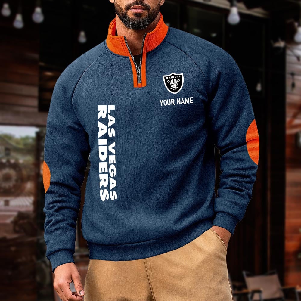 LVR NFL Pulse Gear Zipper Henley Sweatshirt DDT CTND