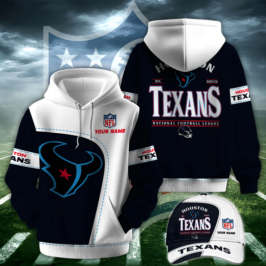 HOU X NFL Classic Logo Limited Edition Hoodie And Cap NAK NHT