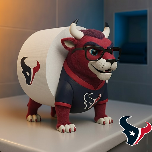 HOU X NFL Football Team Mascot Toilet Paper Holder NAK NHT