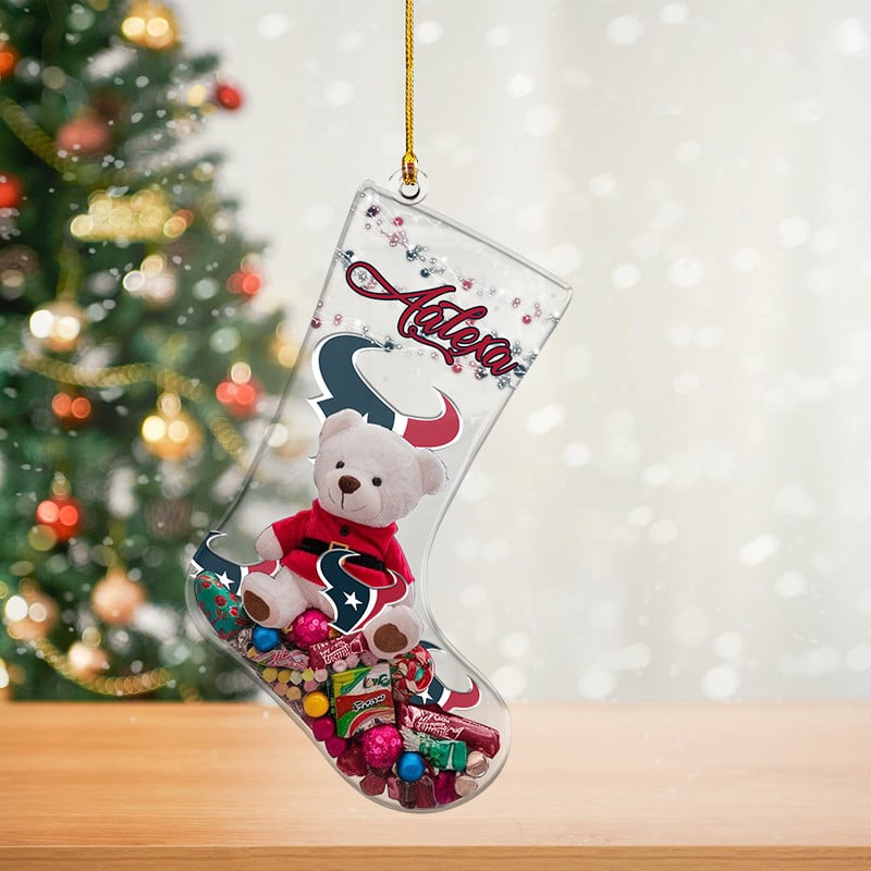 HT Christmas NFL Personalized Acrylic Ornament For Fan DDTNTL