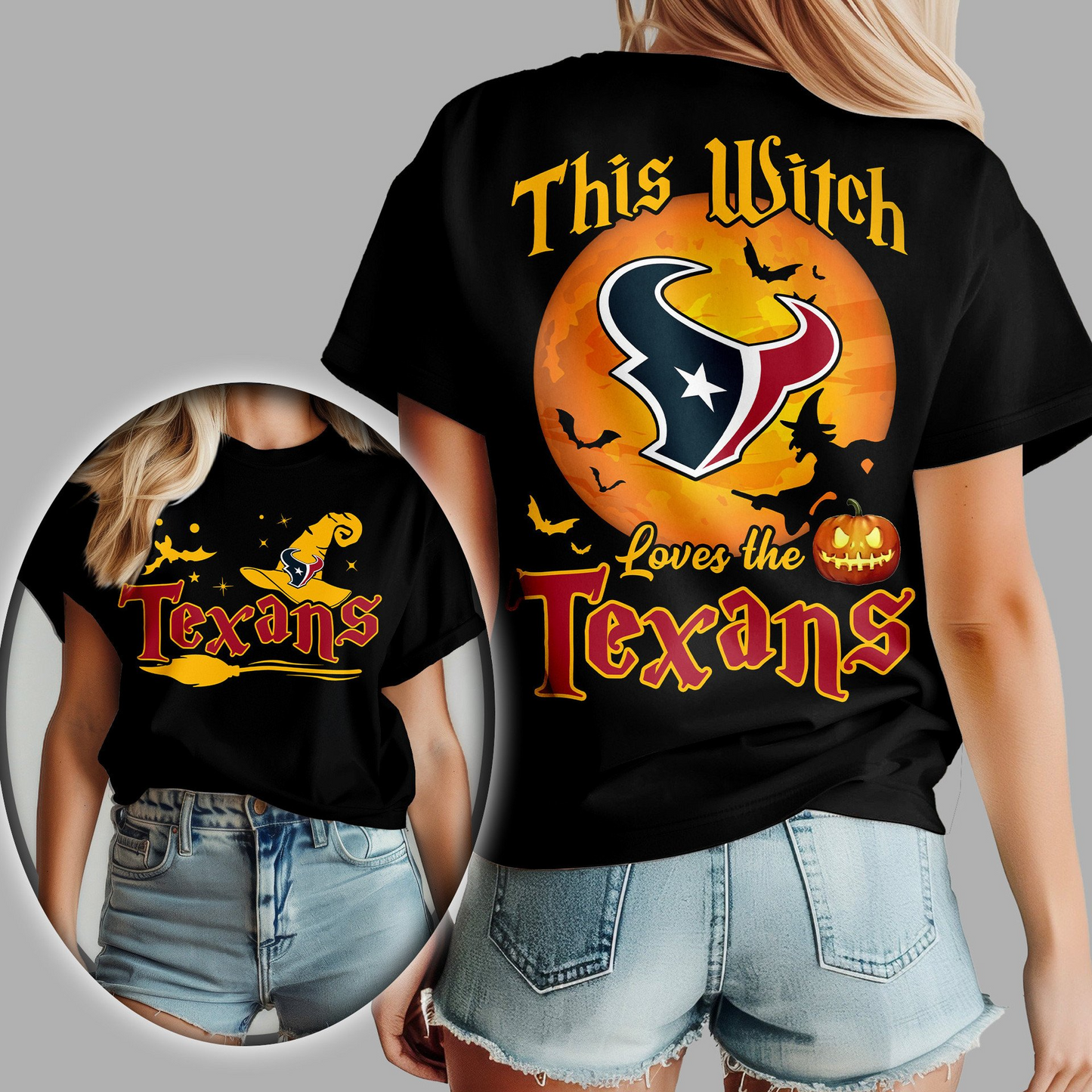 HT Premium NFL Halloween Witch Women Shirt DDT CTND