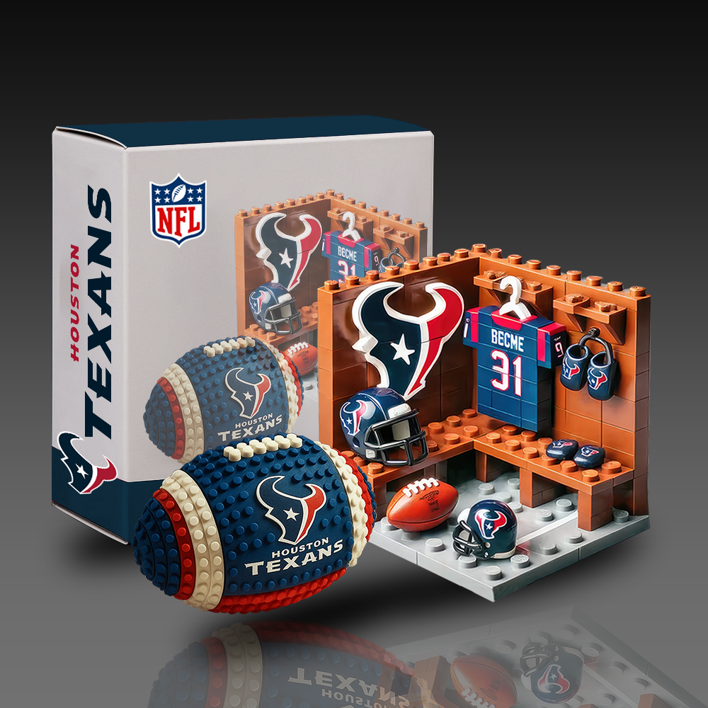 HT x NFL Team Ball & Changing Room Building Block Football Set DDT CTND