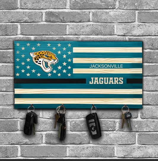 NFL x JAX American Football Team Wooden Key Holder HLP HLPHUONG