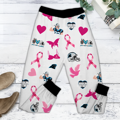 In October We Wear Pink And Watch CAR NFL Pajamas Set DatND DVT