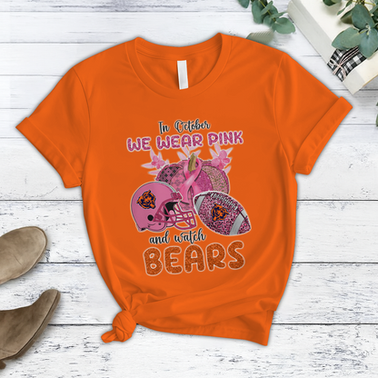 In October We Wear Pink And Watch CHI NFL Pajamas Set DatND DVT