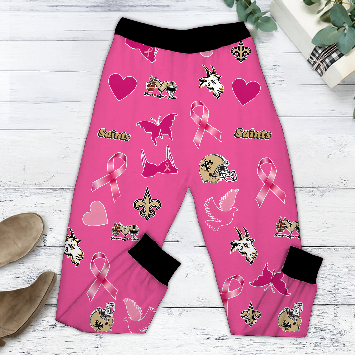 In October We Wear Pink And Watch NO NFL Pajamas Set DatND DVT
