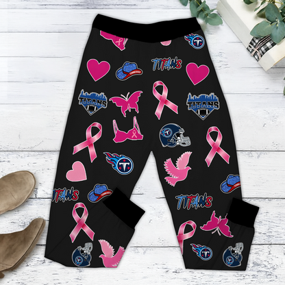 In October We Wear Pink And Watch TEN NFL Pajamas Set DatND DVT