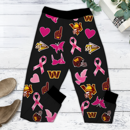 In October We Wear Pink And Watch WAS NFL Pajamas Set DatND DVT