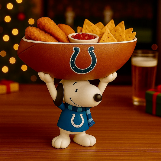 IND X NFL Creative Football Team Snoopy Snack Tray NAK NHT