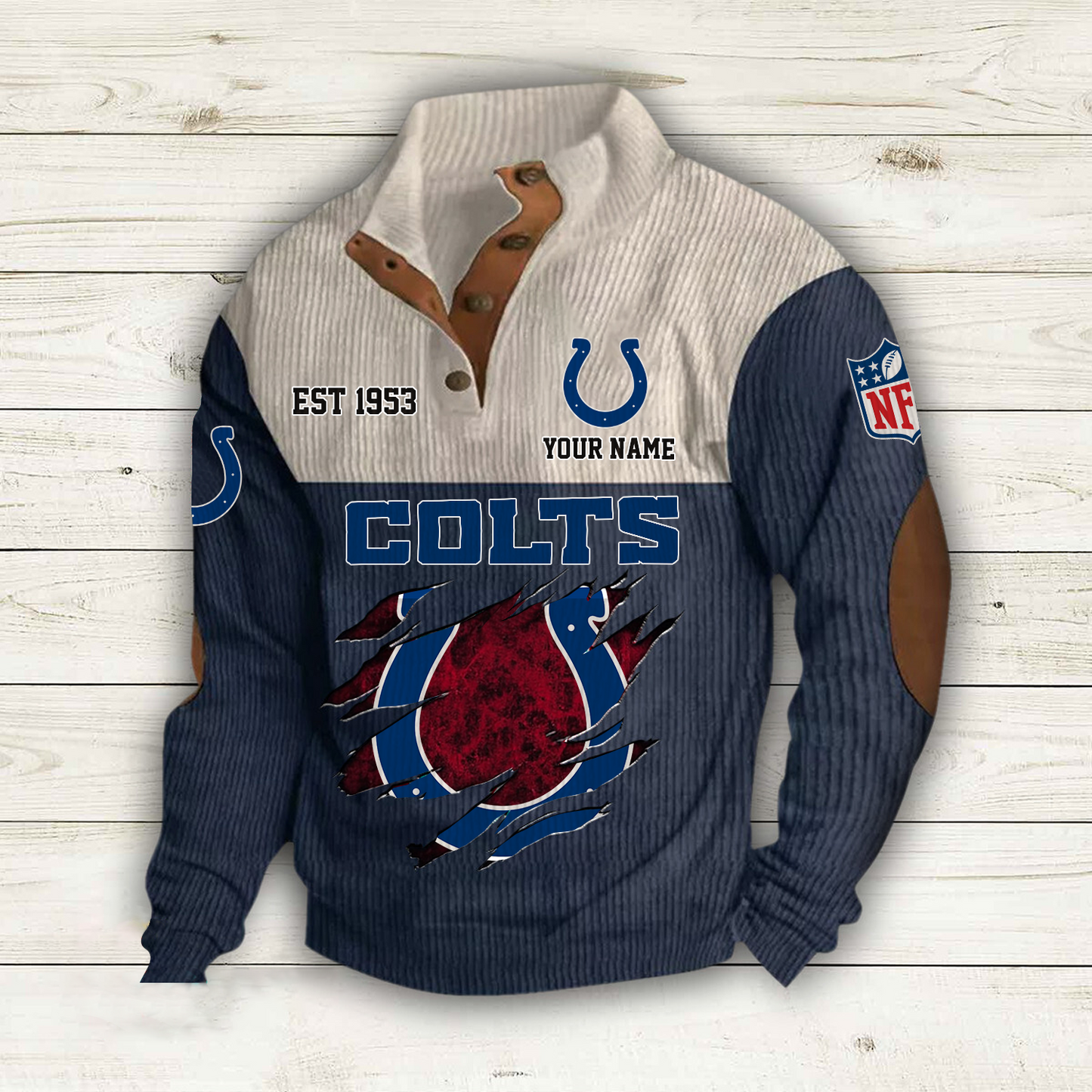 IND x NFL Custom Name Sport Sweatshirt DatND DVT