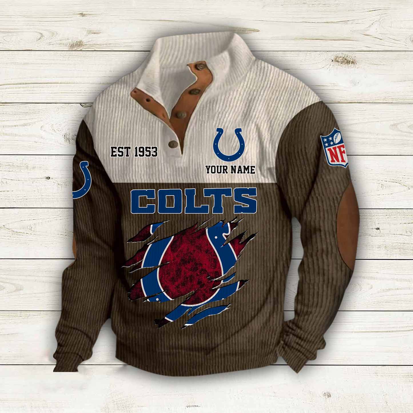IND x NFL Custom Name Sport Sweatshirt DatND DVT