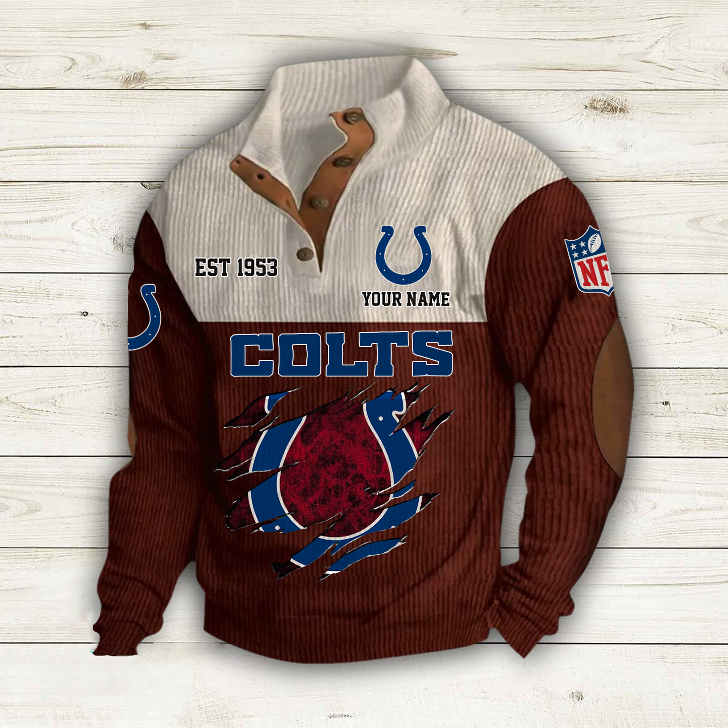 IND x NFL Custom Name Sport Sweatshirt DatND DVT
