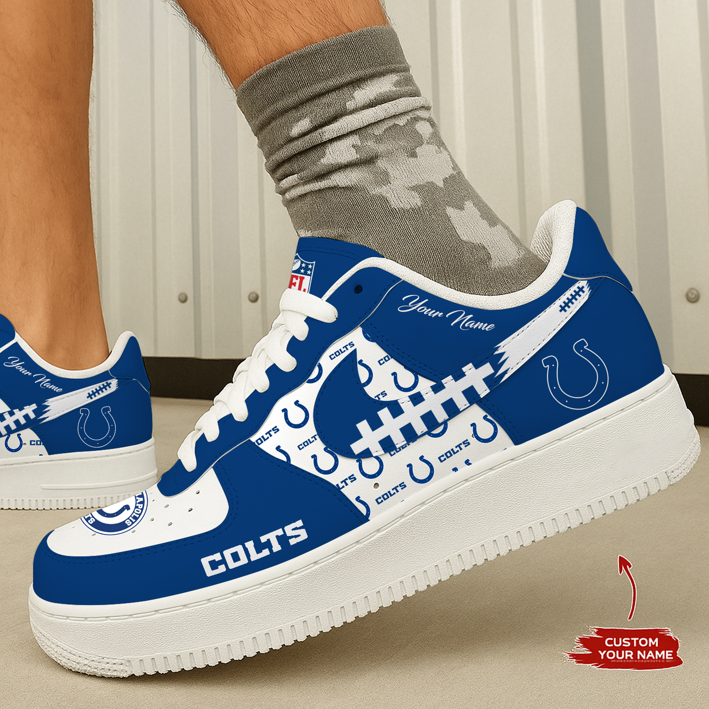 IND x NFL Personalized AF1 Shoes DatND DVT