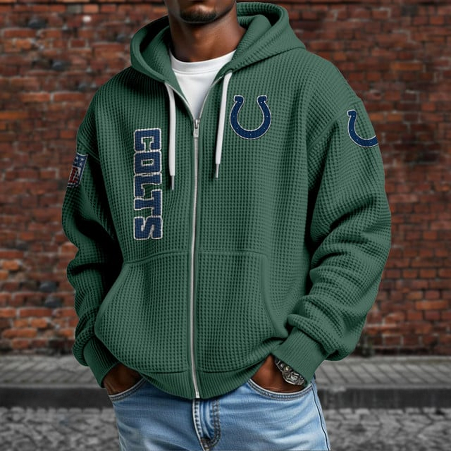 IND X NFL Textured Lounge Zip-up Hoodie NAK NHT