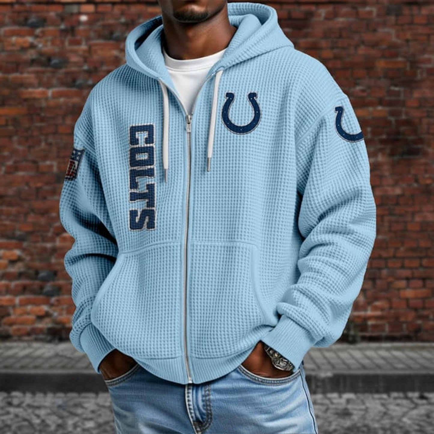 IND X NFL Textured Lounge Zip-up Hoodie NAK NHT