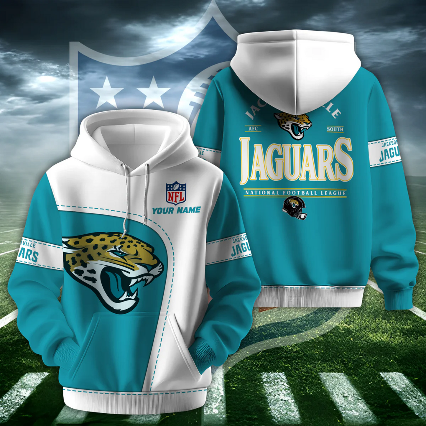 JAC X NFL Classic Logo Limited Edition Hoodie And Cap NAK NHT