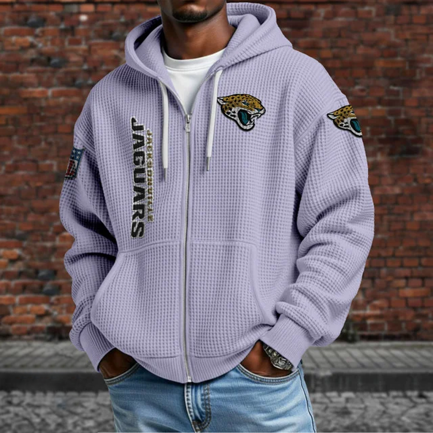 JAC X NFL Textured Lounge Zip-up Hoodie NAK NHT