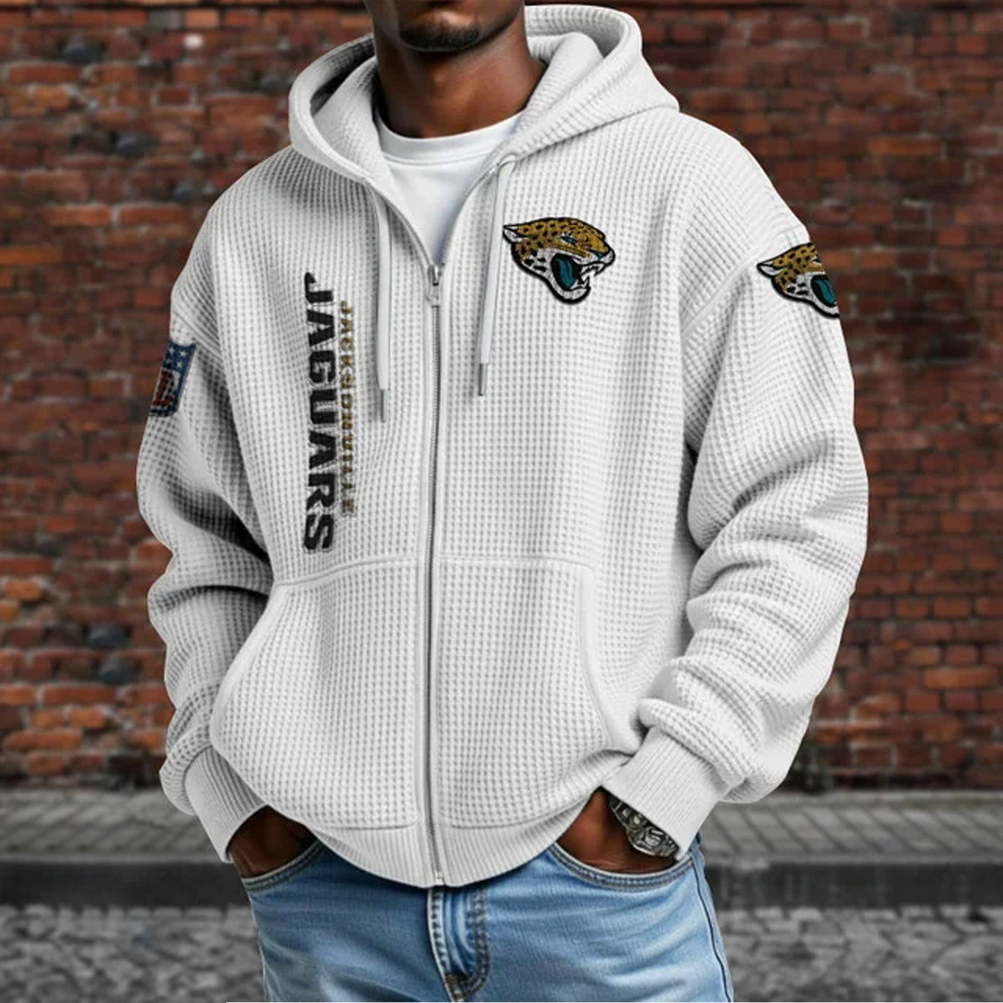JAC X NFL Textured Lounge Zip-up Hoodie NAK NHT